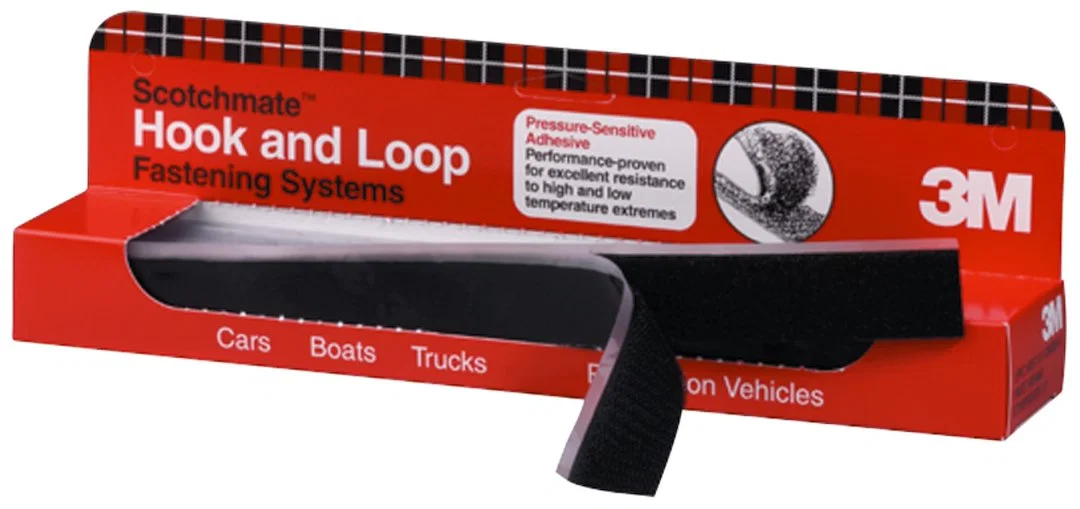 06480 – 3M Hook And Loop Tape, 1 Inch Width x 12 Inch Length Black Pack Of 12